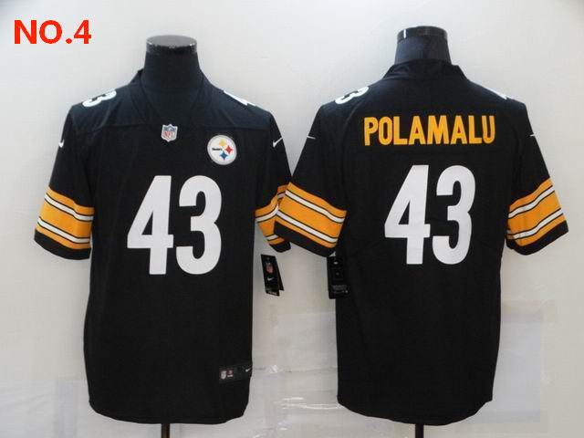 Men's Pittsburgh Steelers #43 Troy Polamalu Jersey NO.4;